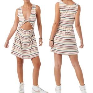 O'NEILL Brye Stripe Cut Out Dress Large NWT